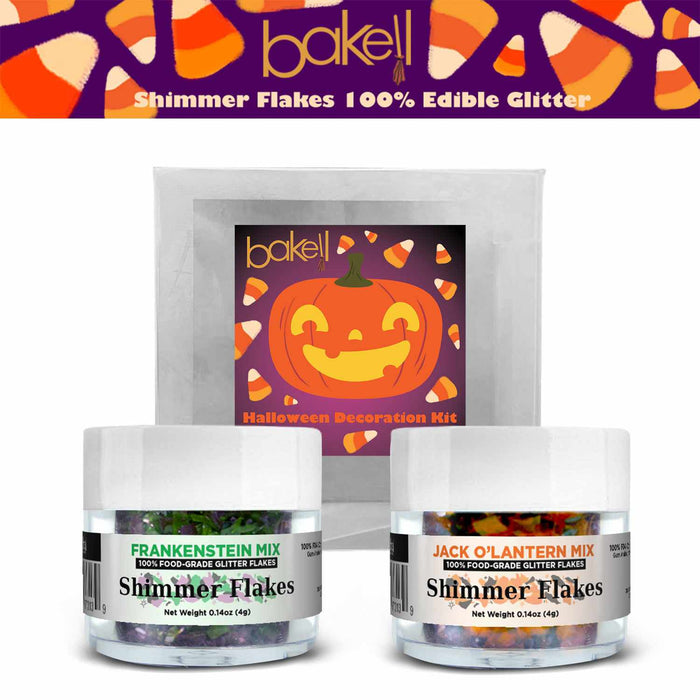 Halloween Shimmer Flakes | Buy 2 Pack Edible Flakes | Bakell