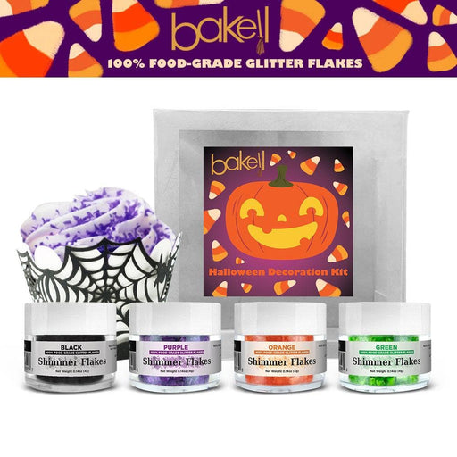 Halloween Edible Shimmer Flakes Combo Pack Collection (4 PC Set)-Edible Shimmer Flakes_Pack-bakell