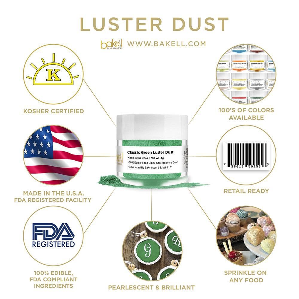 Halloween Luster Dust Combo Pack  | Edible 8 Pc Set  | Bakell