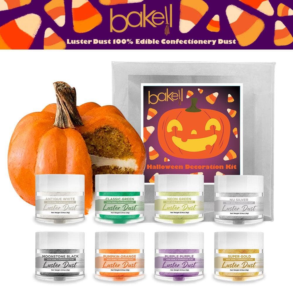 Halloween Luster Dust Combo Pack  | Edible 8 Pc Set  | Bakell