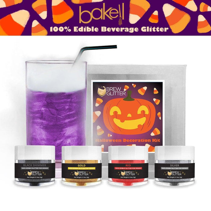 Shop Halloween Red & Silver Brew Glitter Set 4 PC | Bakell