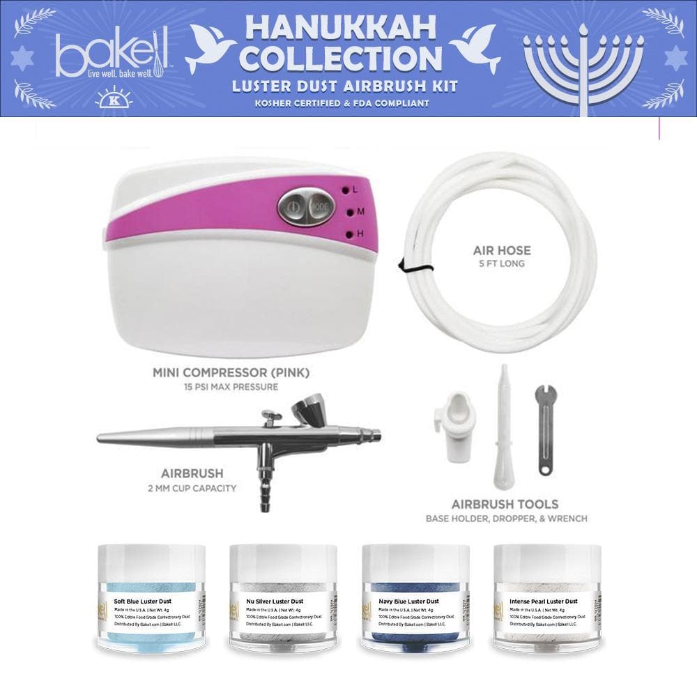 Shop Pink Hanukkah Airbrush Gun Kit - SAVE BIG - Bakell.com