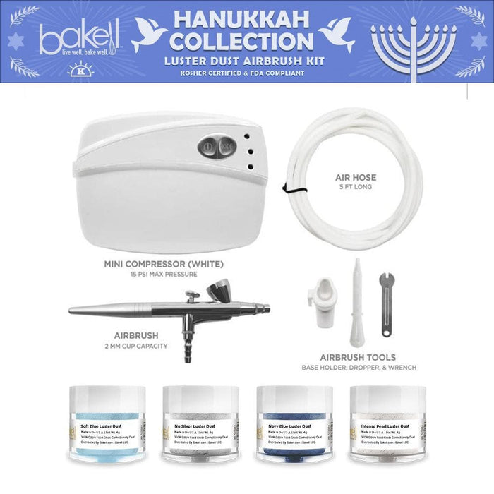 Buy White Hanukkah Airbrush Gun Kit - Save BIG - Bakell.com