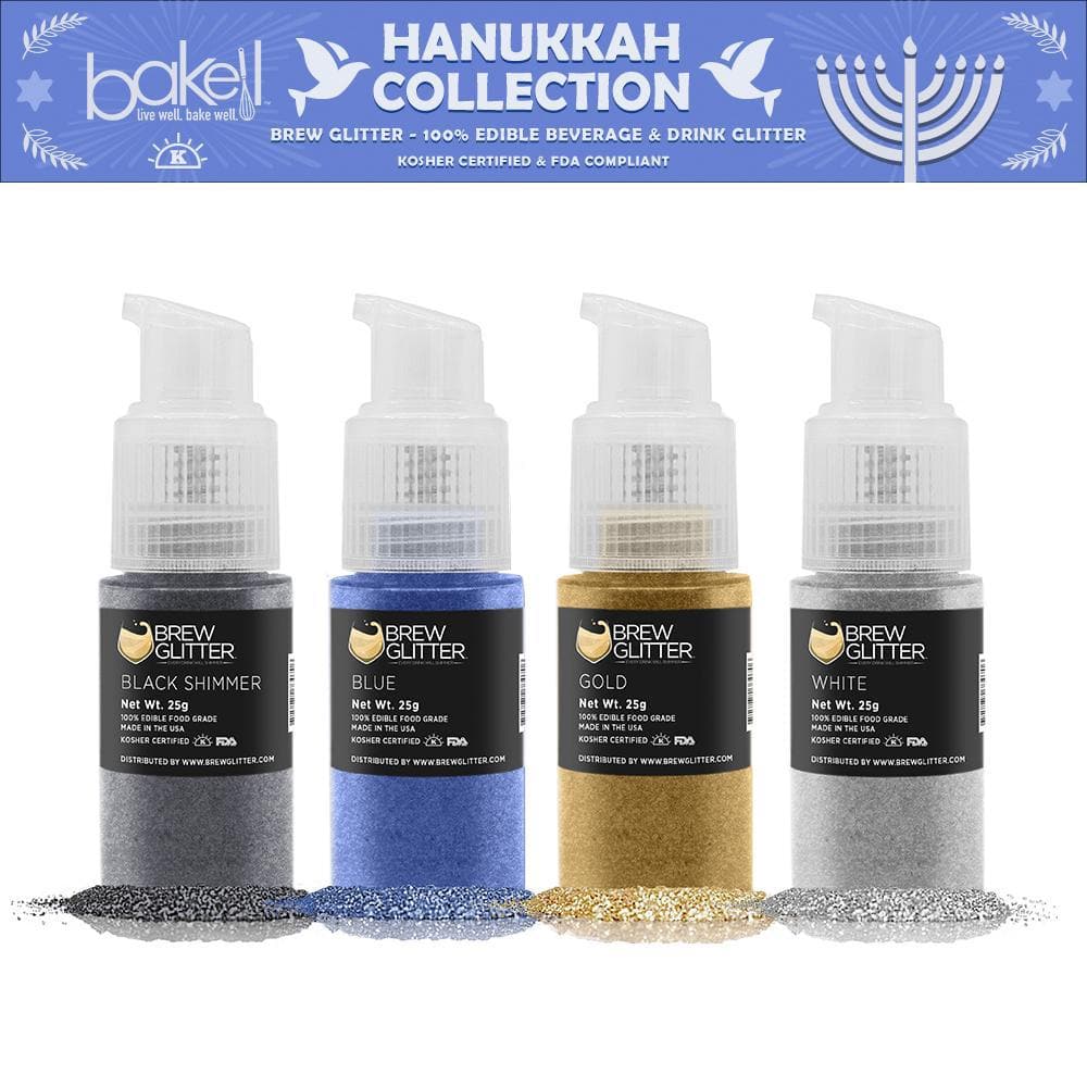 Hanukkah Edible Brew Glitter Spray - Save on Combo Pack - Bakell