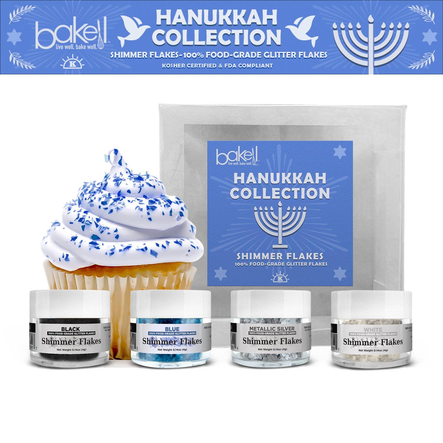 Buy Hanukkah Edible Flakes Combo Pack -  Bakell