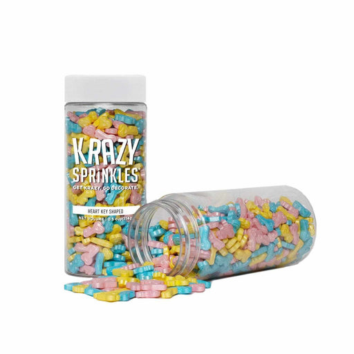 Heart Key Shaped Sprinkles-Krazy Sprinkles_HalfCup_Google Feed-bakell