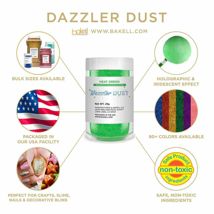 Bulk Size Heat Green Dazzler Dust | Bakell