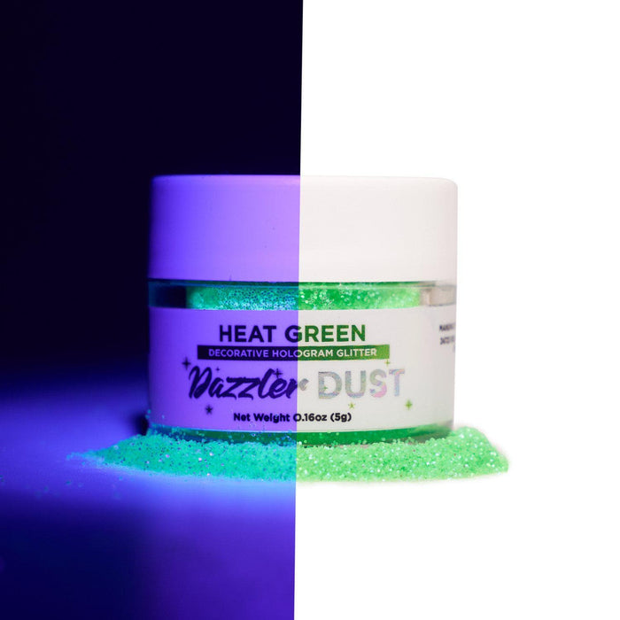 Private Label Heat Green Dazzler Dust® | Green Craft Glitter | Bakell