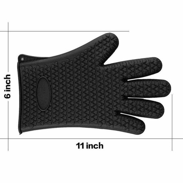 Heavy Duty Silicone Grilling Glove Oven Mitts | BBQthingz®-Accessories & Tools-bakell