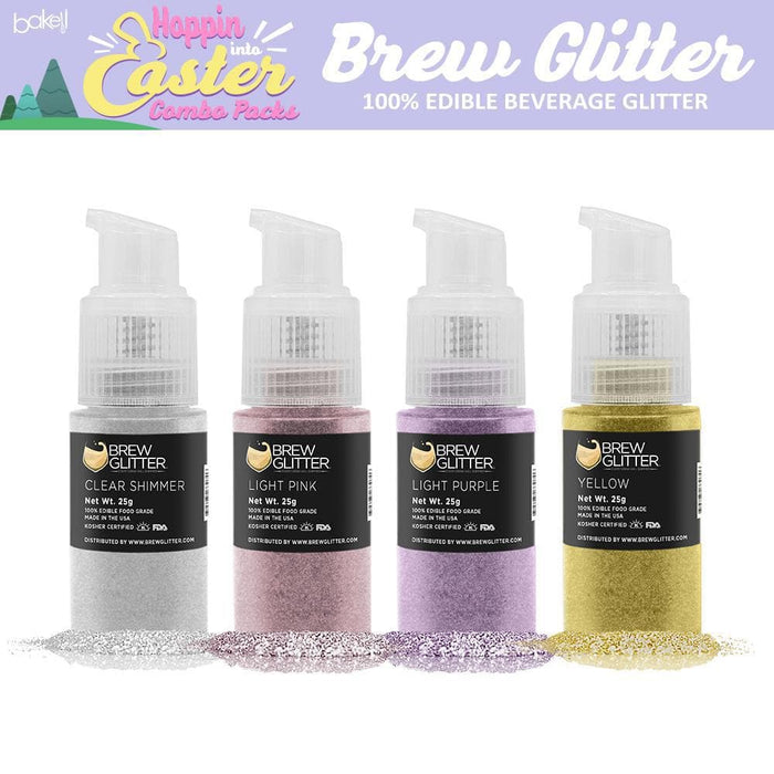 Easter Spray Pump Combo Pack A | 4 PC Set Brew Glitter | Bakell