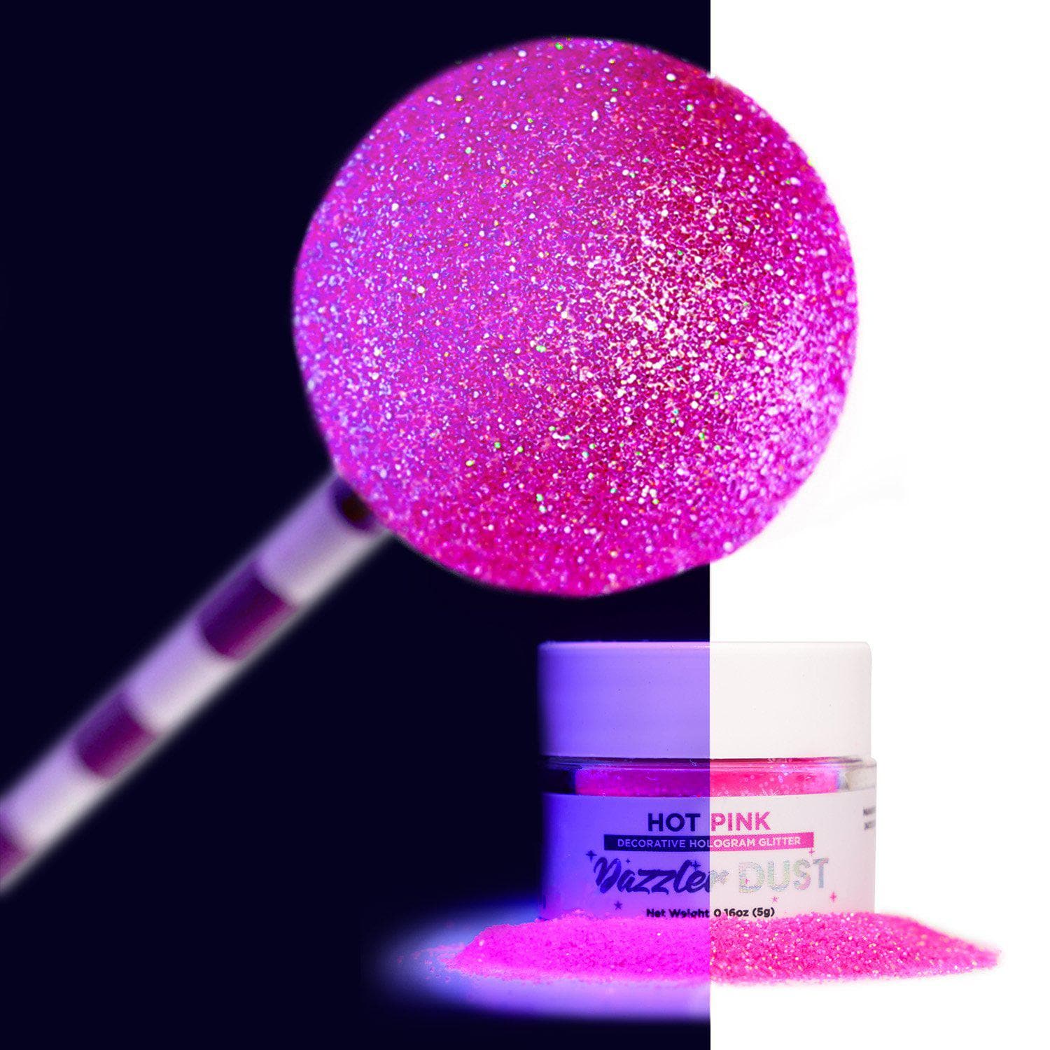 Hot Pink Electric Dazzler Dust® 5 Gram Jar-Dazzler Dust_5G_Google Feed-bakell