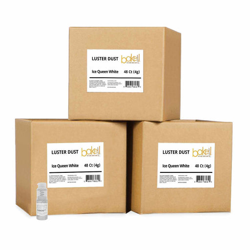 Purchase Wholesale by the Case | White Edible Glitter Mini Pumps