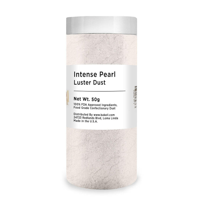 Intense Pearl White Luster Dust, Bulk Size | Bakell