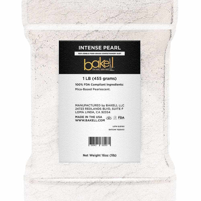 Intense Pearl White Luster Dust, Bulk Size | Bakell
