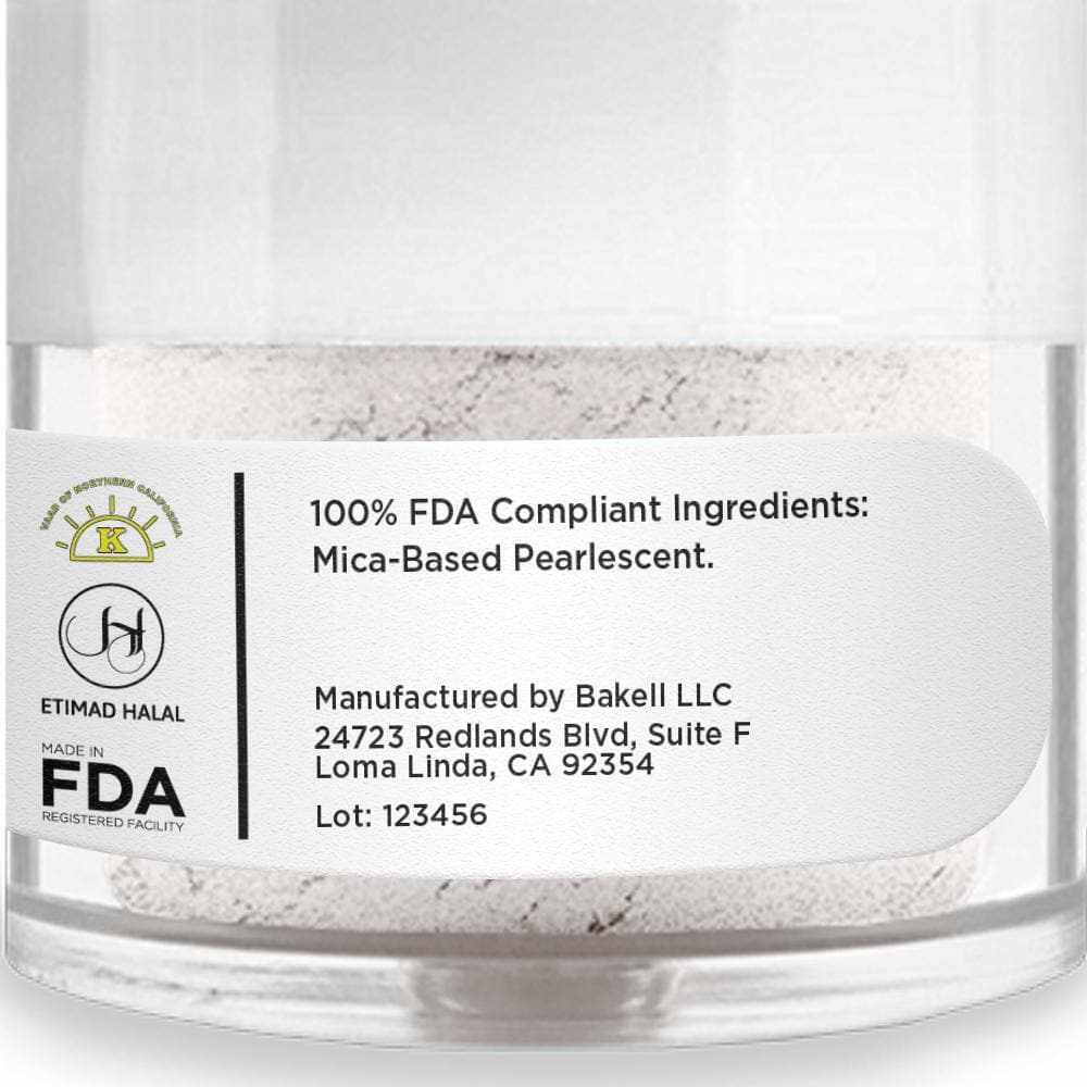 Intense Pearl White Luster Dust Wholesale | Bakell
