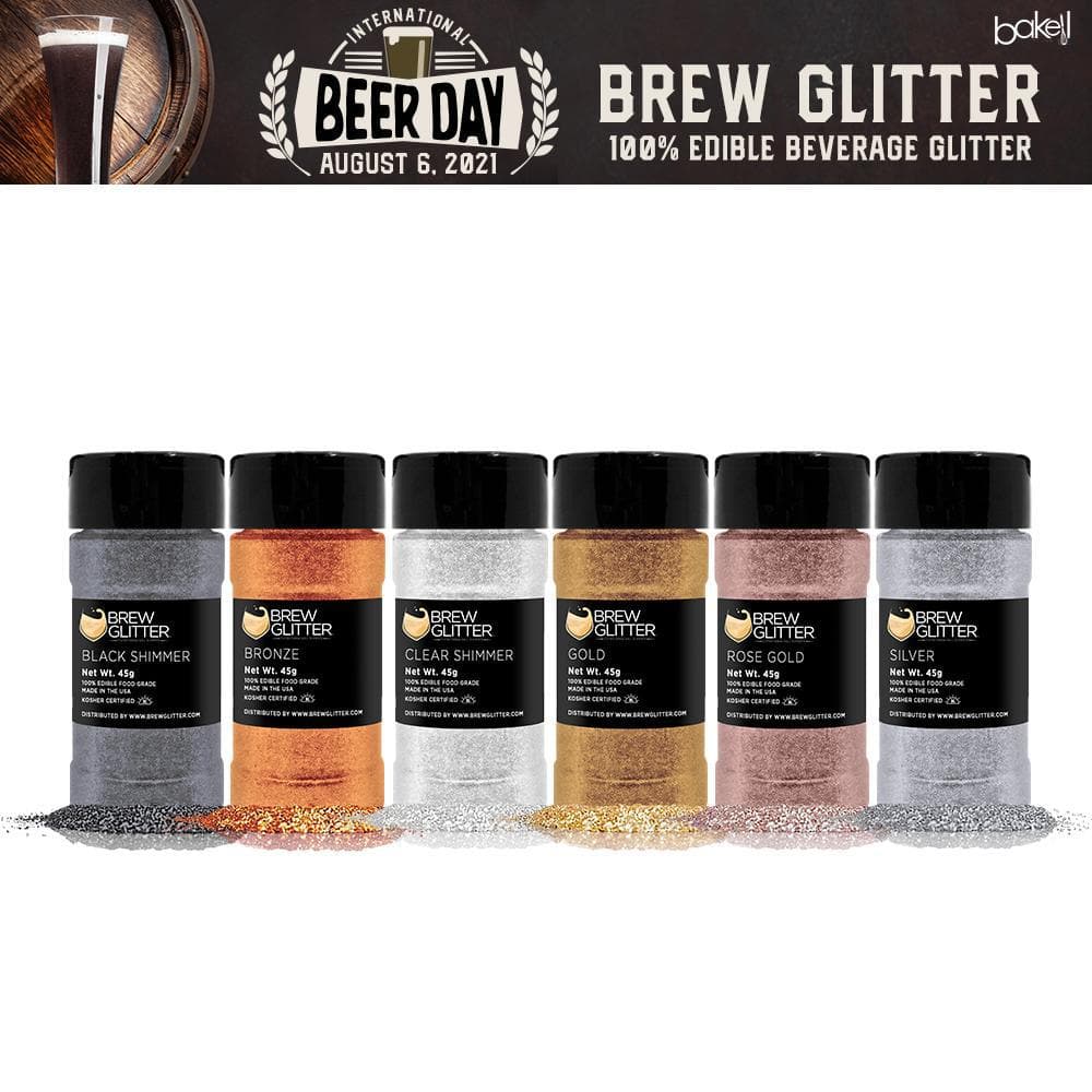 International Beer Day Brew Glitter Shaker Combo Pack A (6 PC SET)-Brew Glitter_Pack-bakell