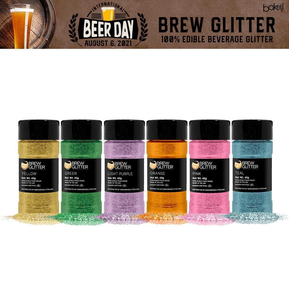 International Beer Day Brew Glitter Shaker Combo Pack B (6 PC SET)-Brew Glitter_Pack-bakell