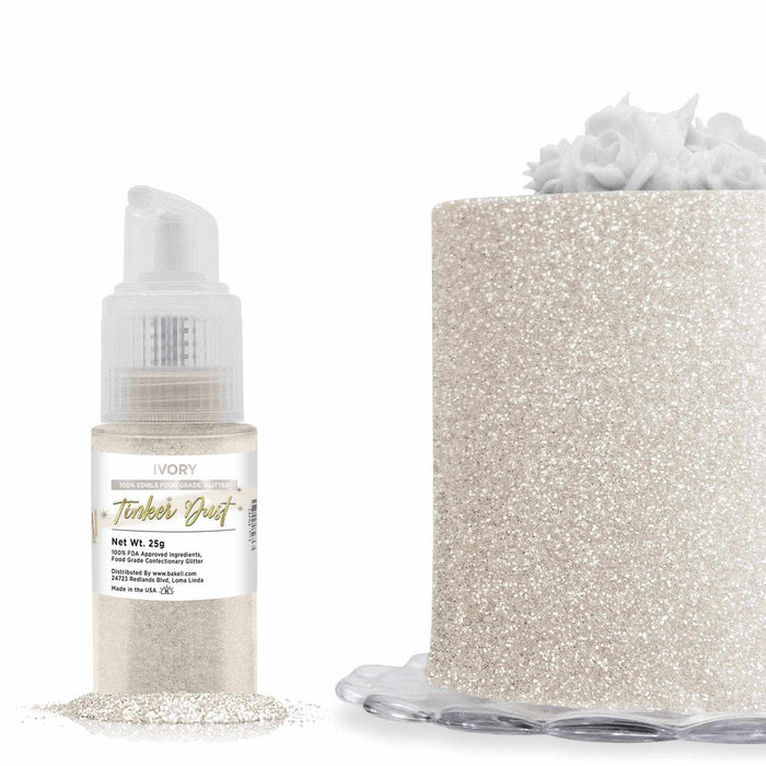 Buy Ivory  Glitter 25g Spray  Pump | Tinker Dust® | Bakell