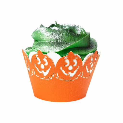 Jack-O'-Lantern Print Cupcake Wrappers & Liners  | Bakell® Baking Products
