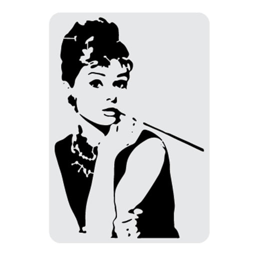 More Styles of Large Audrey Hepburn Stencil From $8.89 - Bakell