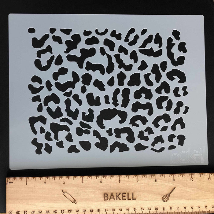 Buy Large Leopard Animal Stencil From $7.89 - Baking Stencils - Bakell