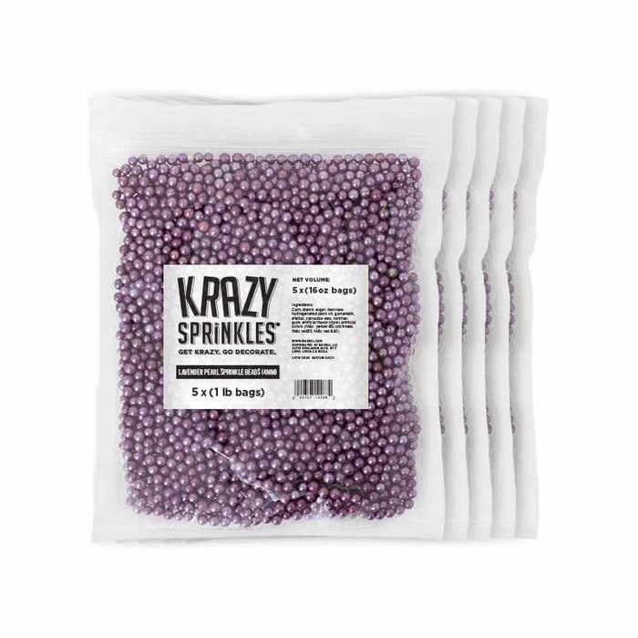 Lavender Pearl 4mm Beads by Krazy Sprinkles® | #1 Sprinkles Brand