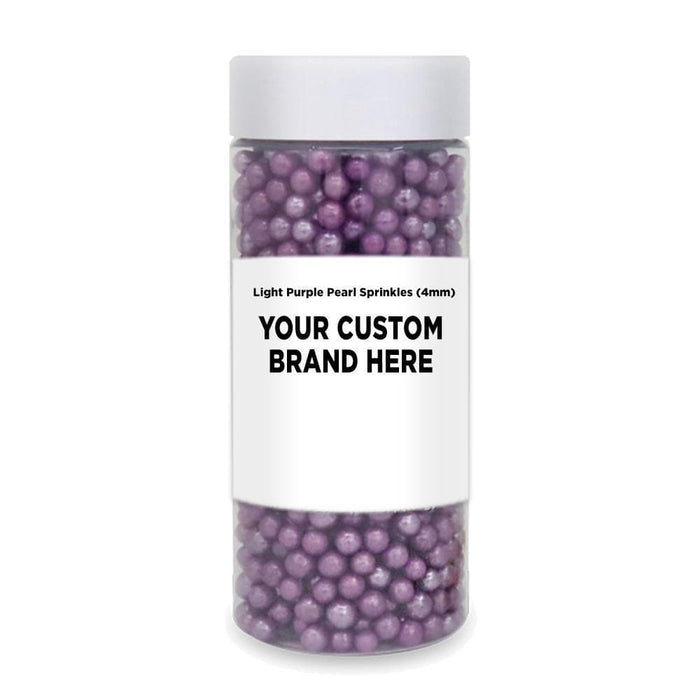 Lavender Pearl 4mm Beads Sprinkles | Private Label (48 units per/case) | Bakell