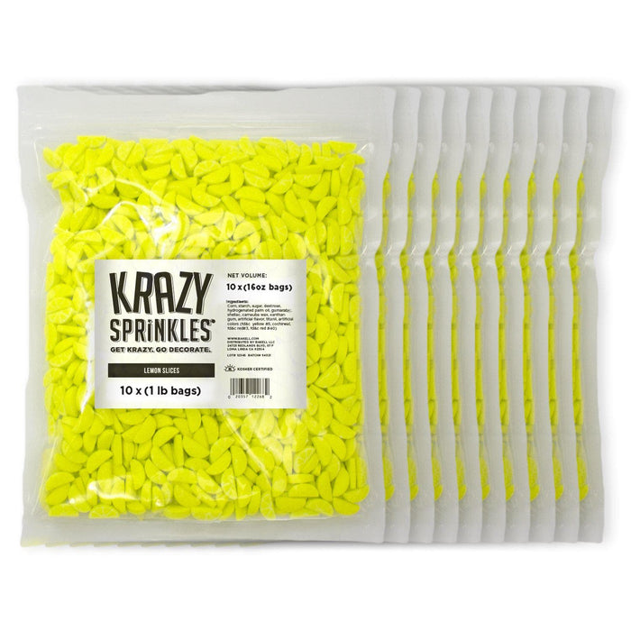 Lemon Slices Shaped Sprinkles by Krazy Sprinkles®|Wholesale Sprinkles