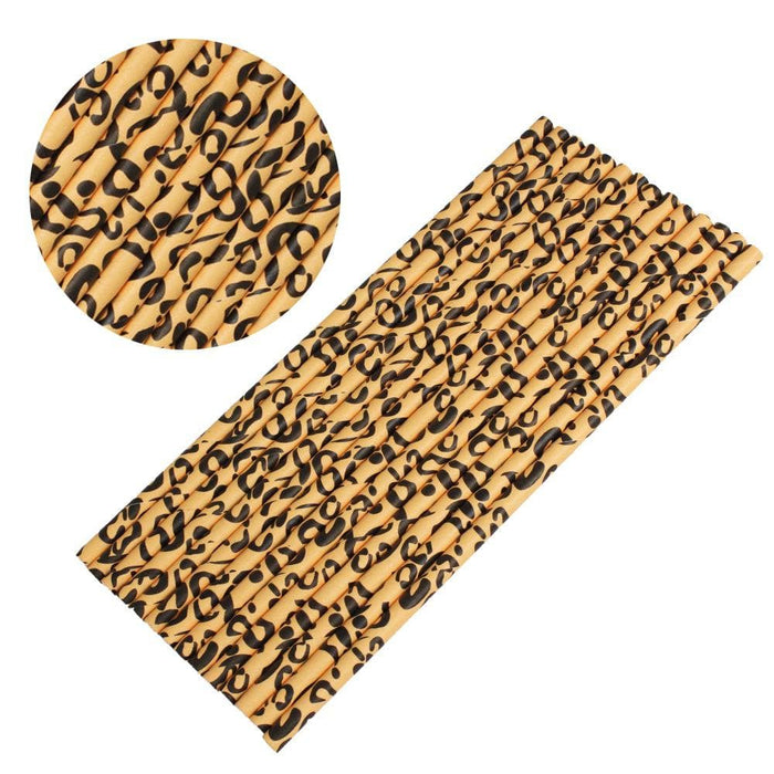 Leopard Print Cake Pop Party Straws | Bulk Sizes-Cake Pop Straws_Bulk-bakell