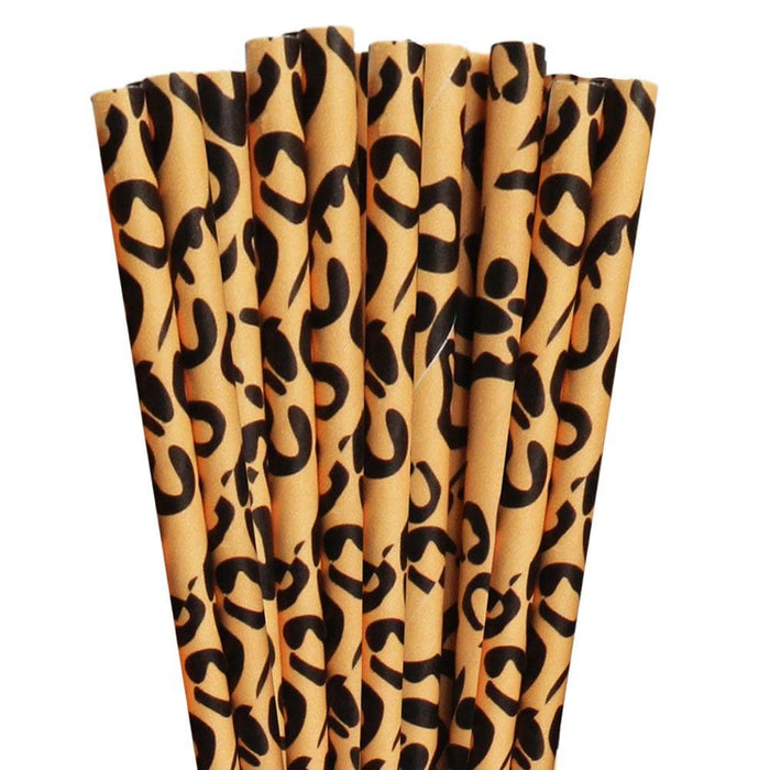 Leopard Print Cake Pop Party Straws | Bulk Sizes-Cake Pop Straws_Bulk-bakell