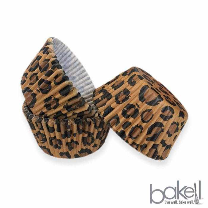 Leopard Print Standard Size Cupcake Wrappers & Liners  | Bakell® Baking Products