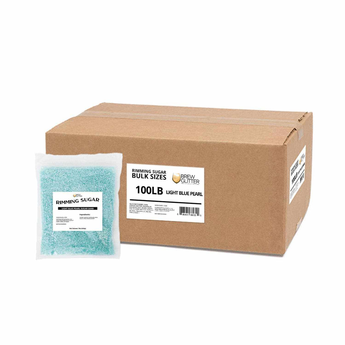 Bulk Size Light Blue Cocktail Rimming Sugar | Bakell — Bakell®