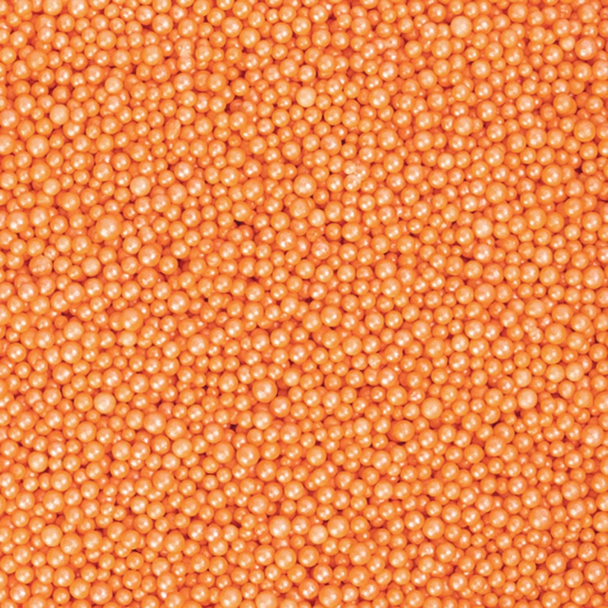 Candy Sprinkle Beads - Orange Shimmer 26oz Bulk