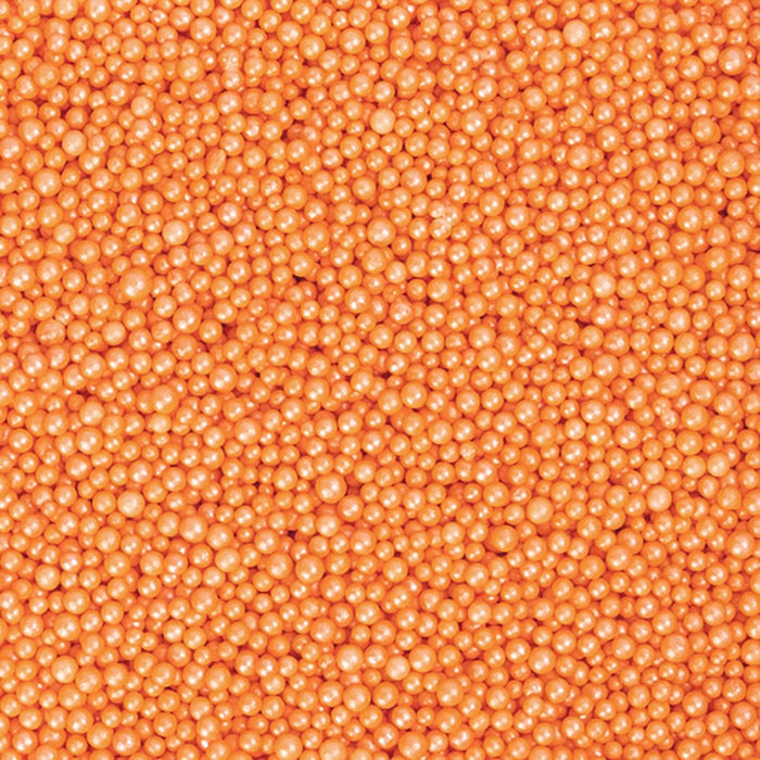 Light Orange Pearl Mini Sprinkle Beads-Krazy Sprinkles_HalfCup_Google Feed-bakell