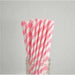 Light Pink and White Striped Cake Pop Party Straws-Cake Pop Straws-bakell