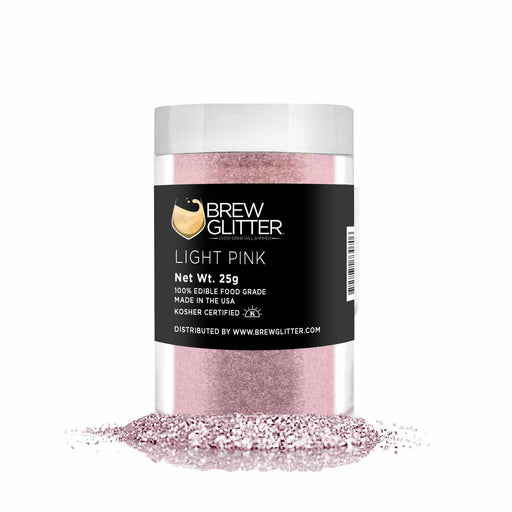 Light Pink Brew Glitter®, Bulk Size | Bakell Beverage & Beer Glitters