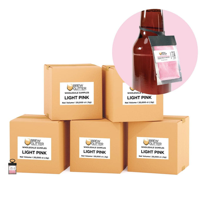 Light Pink Wholesale Brew Glitter Hang Tag Neckers | Bakell