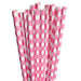 Light Pink Checkered Cake Pop Party Straws | Bulk Sizes-Cake Pop Straws_Bulk-bakell