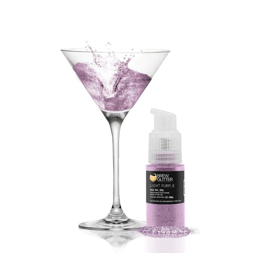 Light Purple Edible Glitter Spray Pump | Brew Glitter | Bakell