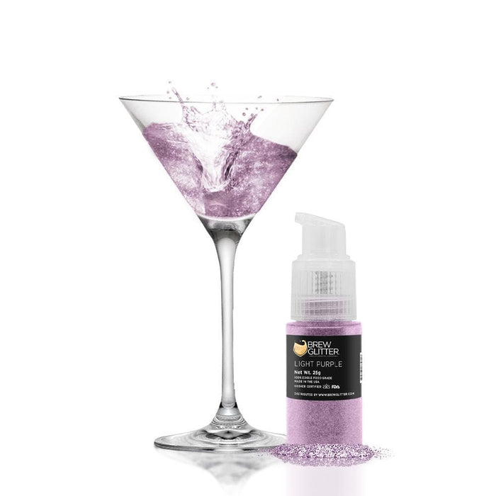 Light Purple Edible Glitter Spray Pump | Brew Glitter | Bakell