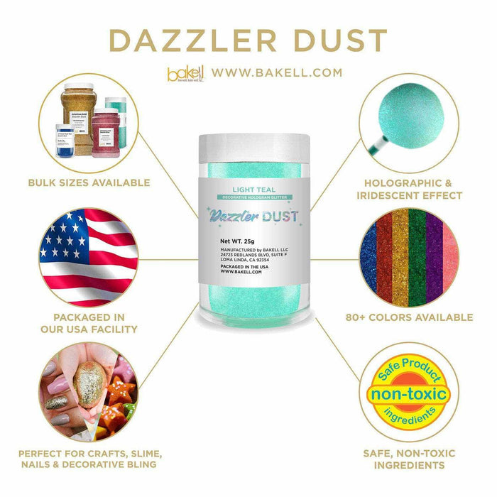Buy Light Teal Dazzler Dust in Bulk Sizes | Bakell