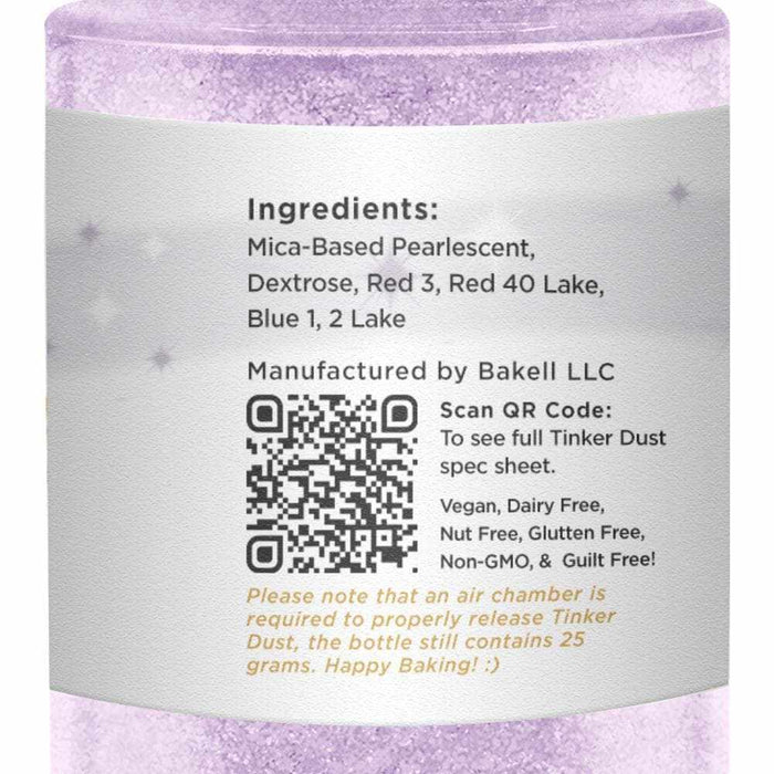 Lilac Purple Edible Glitter Spray 25g Pump | Tinker Dust | Bakell