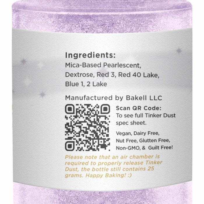 Lilac Purple Tinker Dust Edible Glitter Spray Pump Bakell® Food Grade  Gourmet Dessert, Food & Drink Garnish Pearlized Shimmer Sparkle 
