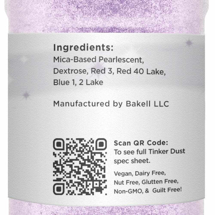 Lilac Purple Tinker Dust® Edible Glitter 45g Shaker | Bakell.com