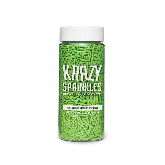 Lime Green Jimmies Sprinkles by Krazy Sprinkles® | #1 brand for sprinkles