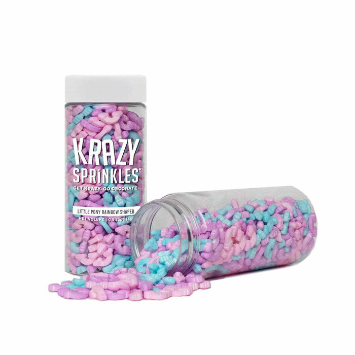 Little Pony Rainbow Shaped Sprinkles-Krazy Sprinkles_HalfCup_Google Feed-bakell