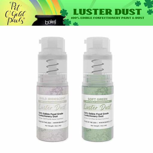 Buy Luster Dust Glitter Spray Decorating Kit | Gold, Green Edible Dust
