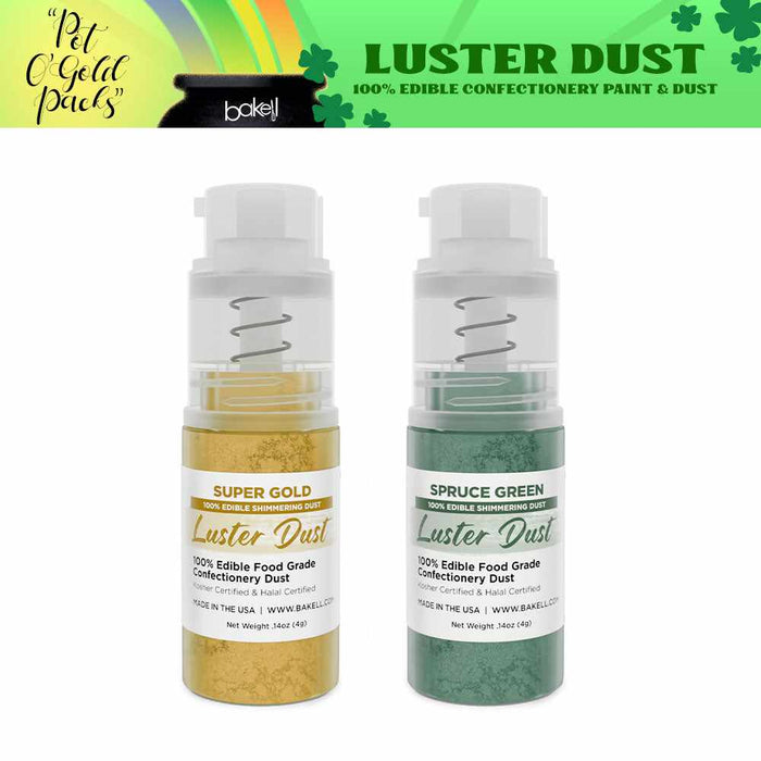 Purchase St. Patrick's Day Lucky Luster Dust Edible Dust Bundle