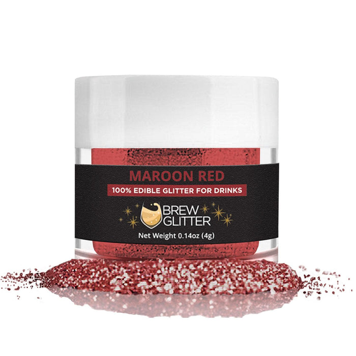 49ers Football Inspired Maroon and Gold Edible Glitter Team Colors