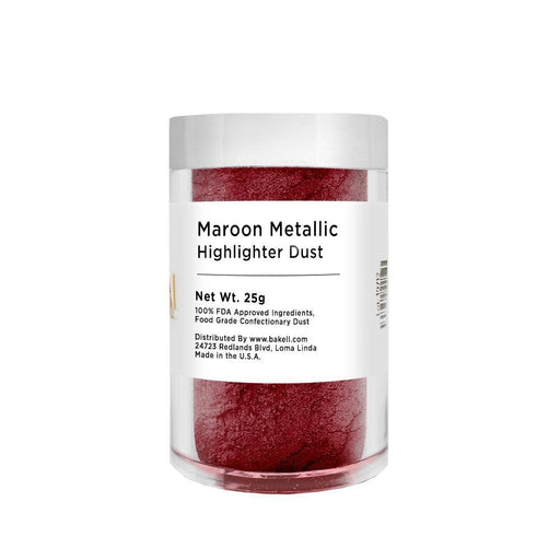 Maroon Metallic Highlighter Dust, Bulk | #1 Site for Edible Glitters & Dusts